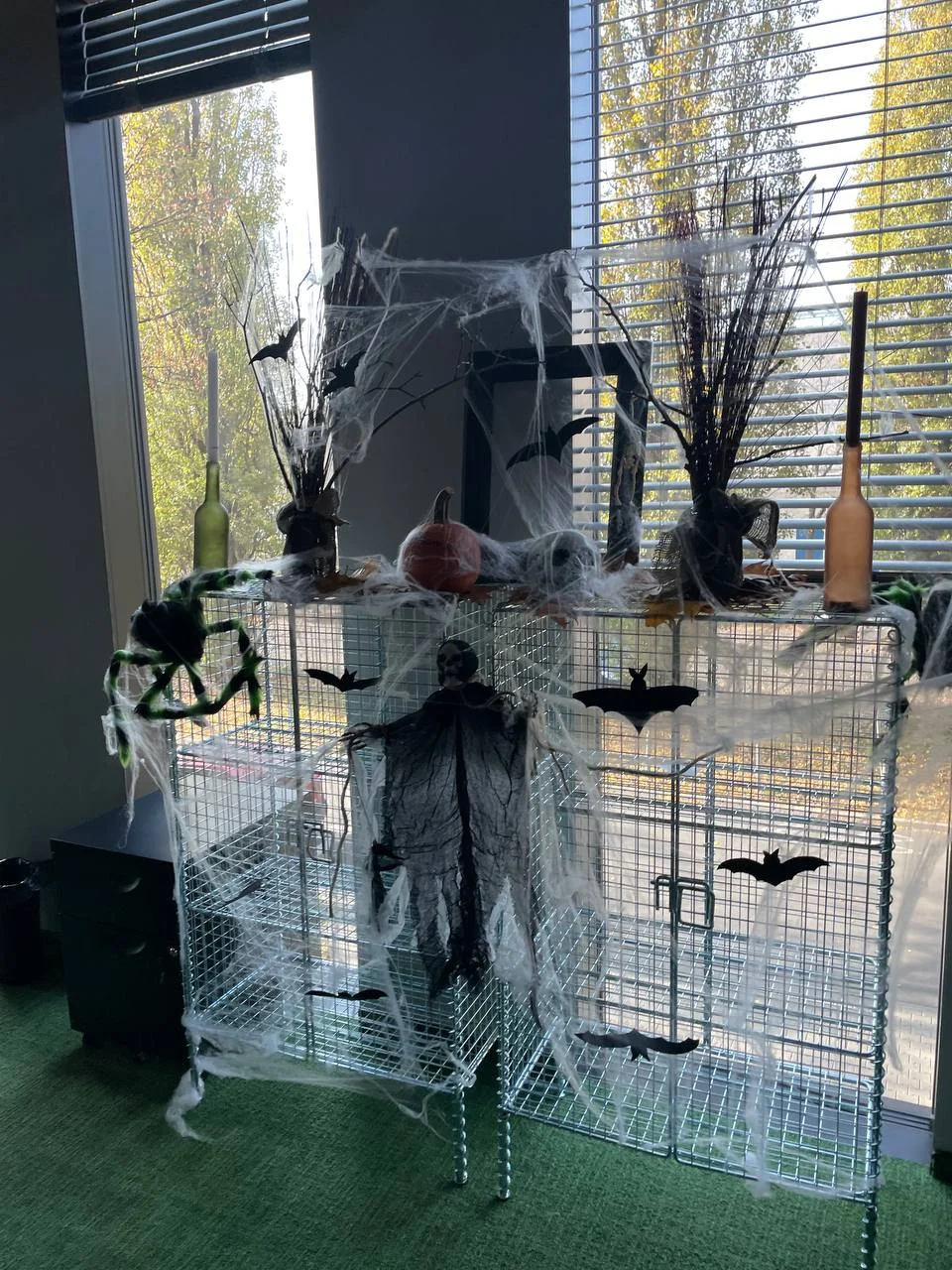 Halloweenowa instalacja podczas wydarzenia w Poznaniu